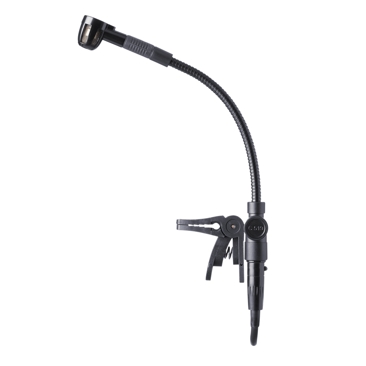 AKG C519 ML, Instrument Microphone, Cardioid polar pattern, Allows operation close to stage monitors, Integrated transducer shock mount