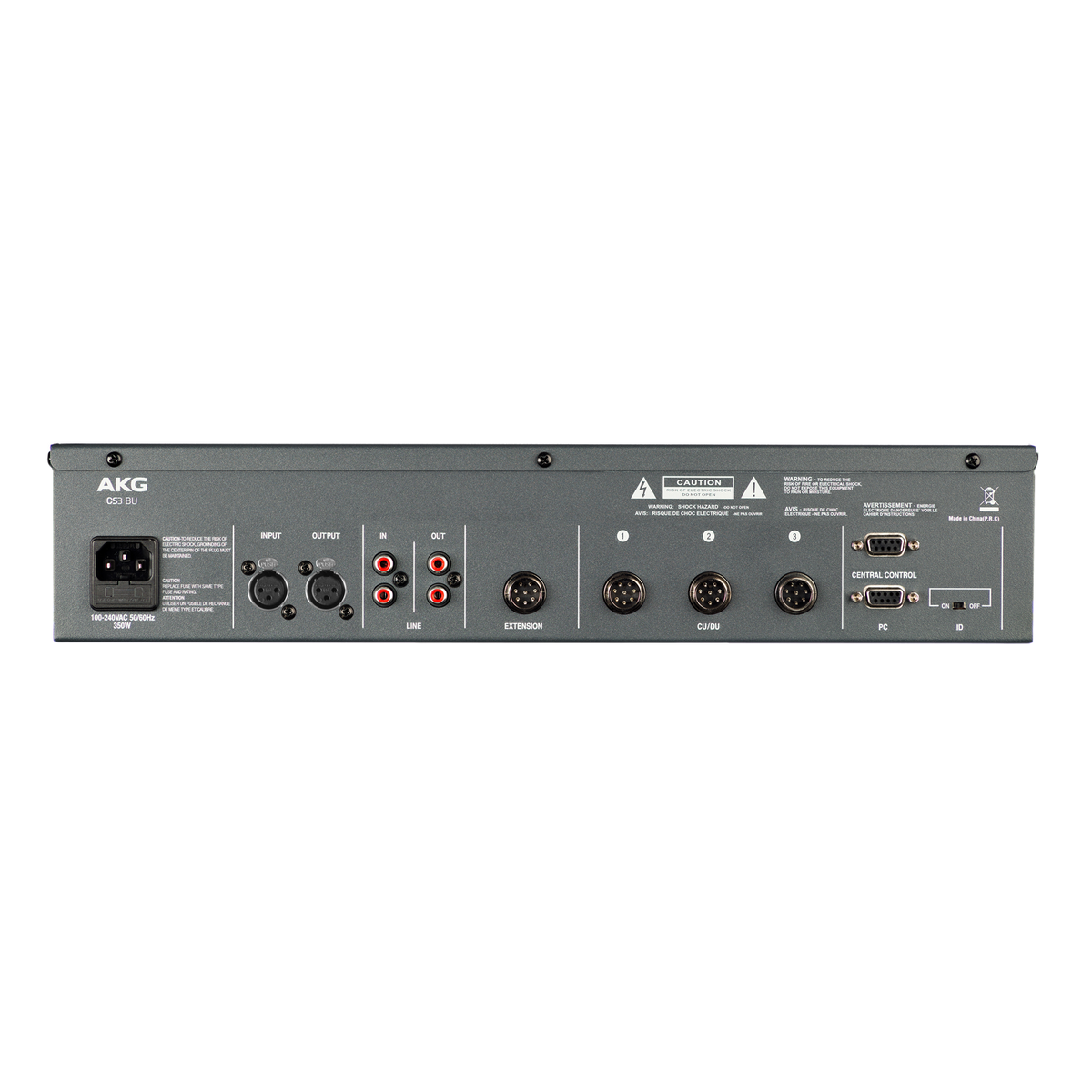 AKG CS3 BU, Conference System Equipment, All in one conference controller, For discussion systems of up to 60 stations per base unit, Four selectable operating modes