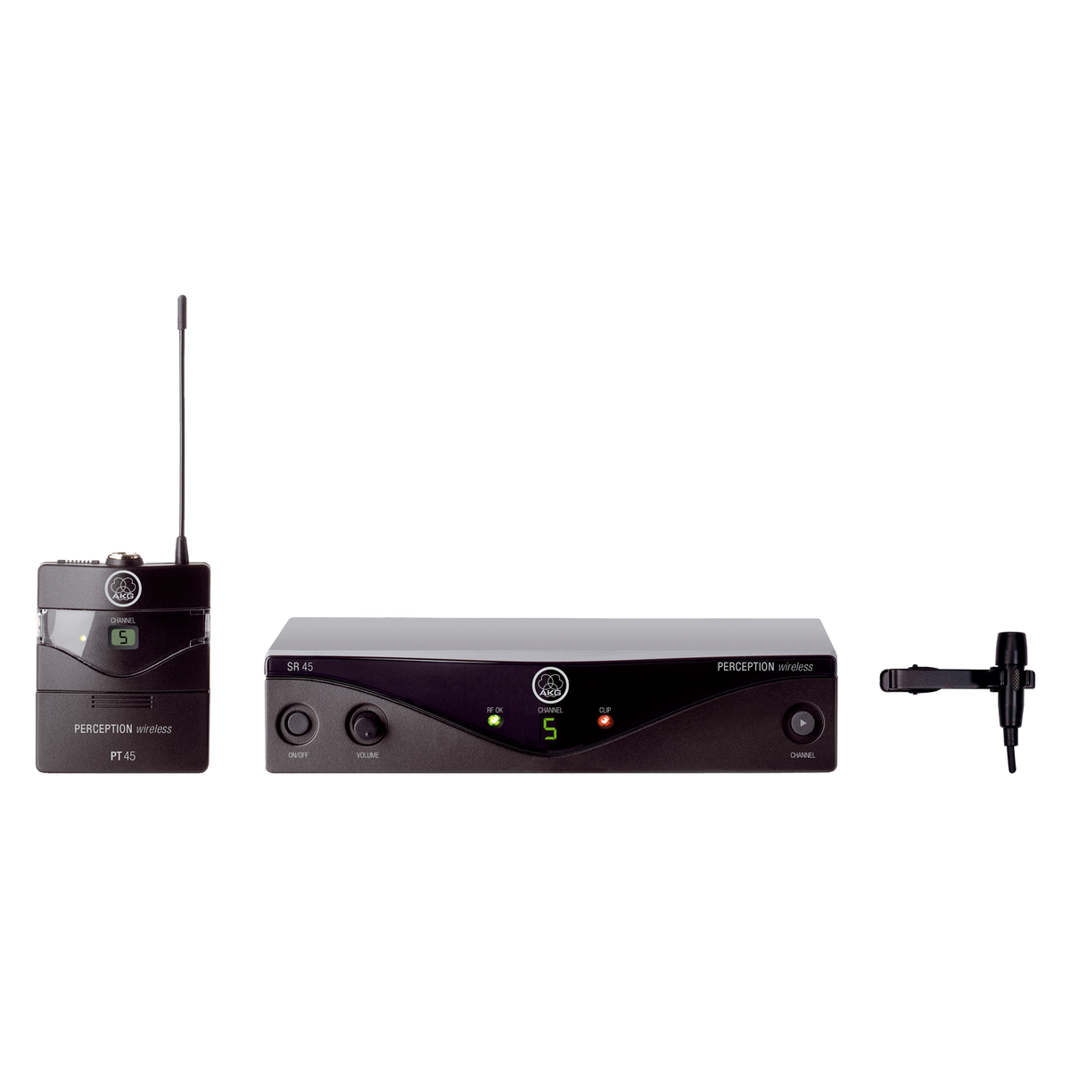 AKG Perception Wireless 45 Presenter Set BD A, Wireless Microphone System, 30MHz selection bandwidth, Save operation for simple multichannel systems, Up to eight hours of operation from a single AA size battery