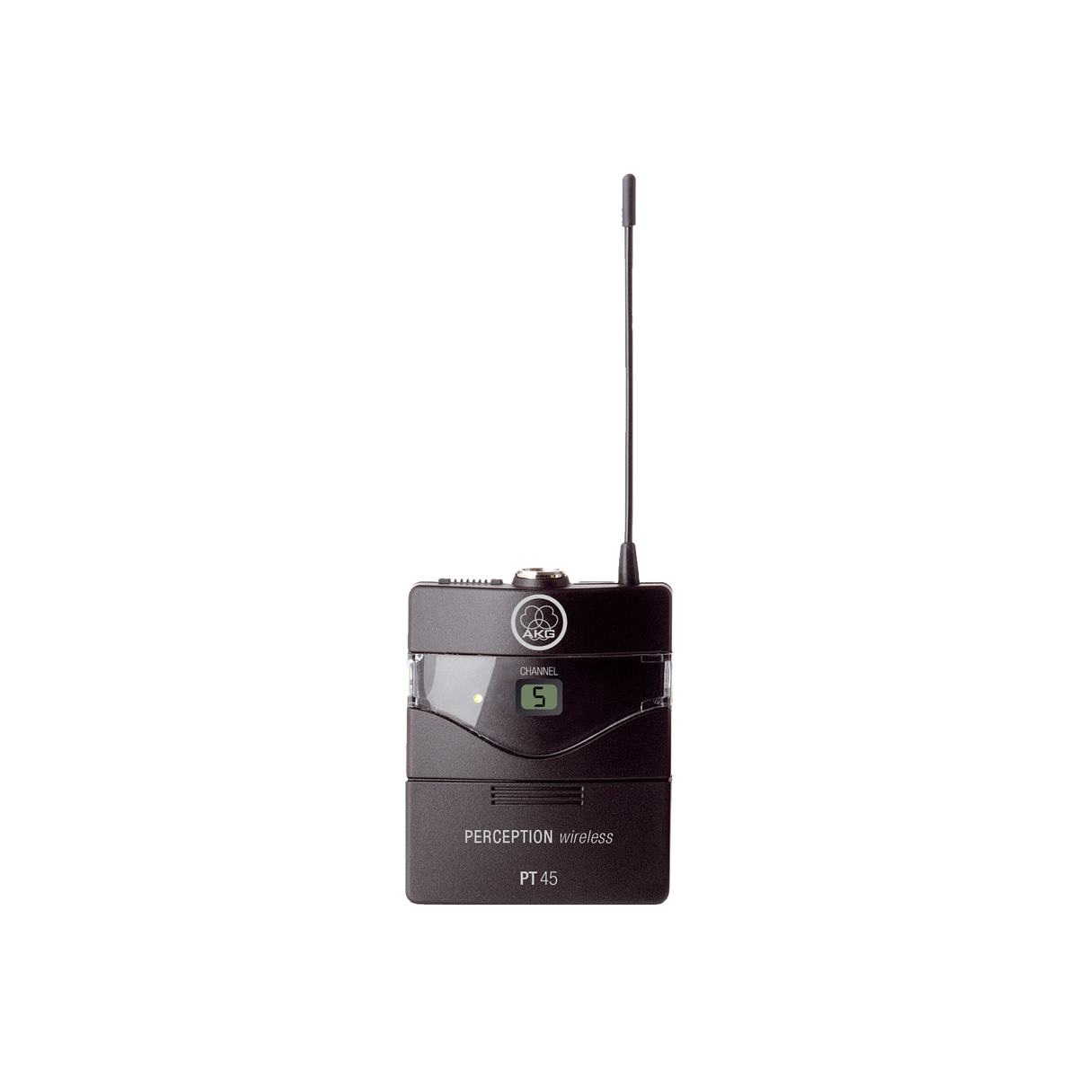 AKG PT45 BD A, Wireless Bodypack Transmitter, Up to eight hours of operation from a single AA-size battery, Saves money in day-to-day use, Professional three-pin mini XLR connector