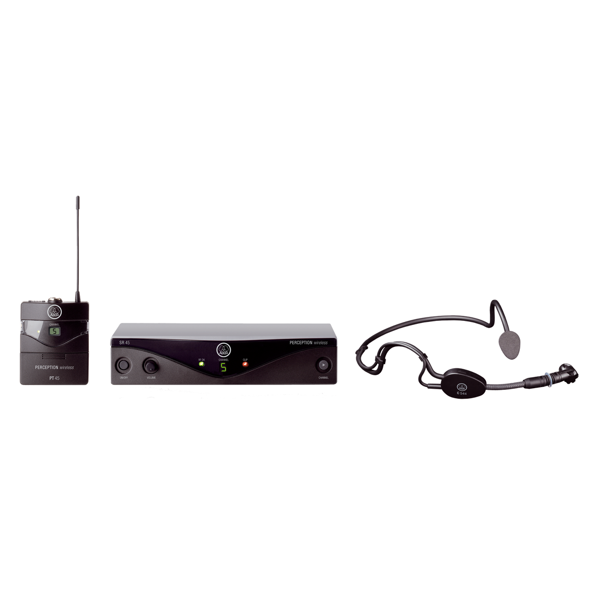 AKG Perception Wireless 45 Sports Set BD A, Wireless Microphone System, 30MHz selection bandwidth, Save operation for simple multichannel systems, Up to eight hours of operation from a single AA size battery
