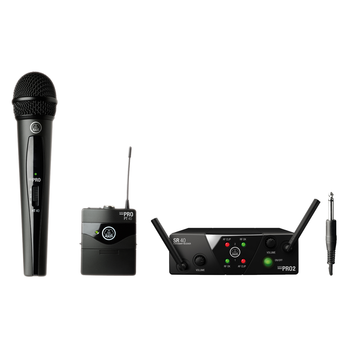 AKG WMS40 Mini2 Dual Vocal Instrumental Set US25A/C, Wireless Microphone System