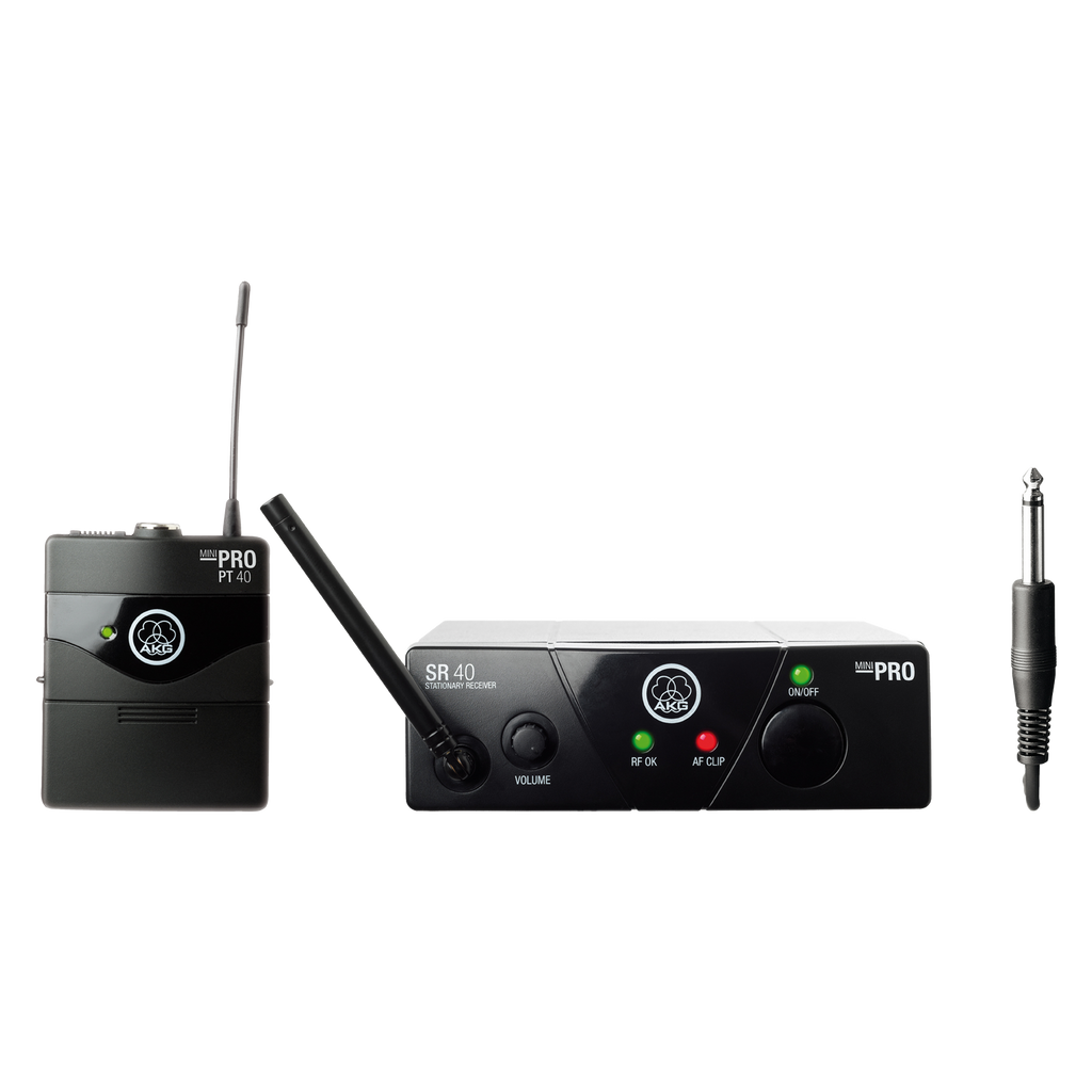 AKG WMS40 Mini Instrumental Set US25C, Wireless Microphone System, Crystal clear sound, Best audio quality for powerful performances, "Up and running" in a second