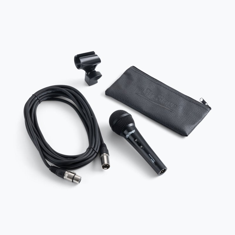 On-Stage AS400V2, Dynamic Handheld Mic, Hypercardioid Polar Pattern Reduces Feedback and off-axis Noise for a, On/off Switch Controls Muting on the Mic Itself to Prevent Unwanted
