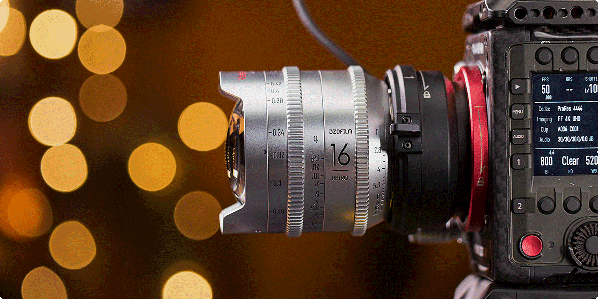 DZOFILM Vespid Retro 7-lens Kit (16, 25, 35, 50, 75, 100,125mm) with hard case (PL mount with EF bayonet, Silver), Full-Frame Vintage-Look Cine Prime Kit, PL Mount, Manual Focus and Iris