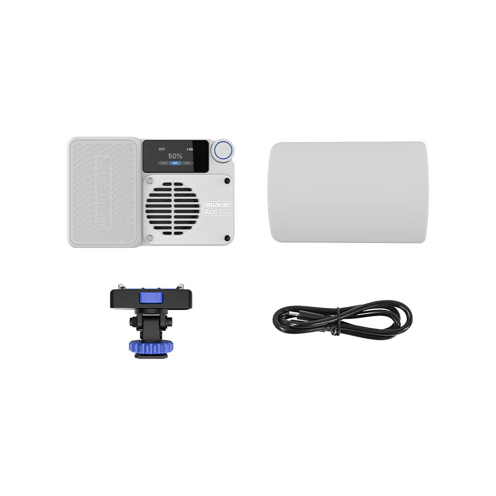 amaran Ace 25x White Kit, 32W Bi-Color Pocket LED Light, 2,700K - 6,500K CCT, CRI 95+
