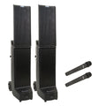 Anchor Audio Bigfoot 2 System 4 - Bigfoot 2, AnchorLINK, and two wireless handheld microphones, two wireless belt pack transmitter with lapel microphones,