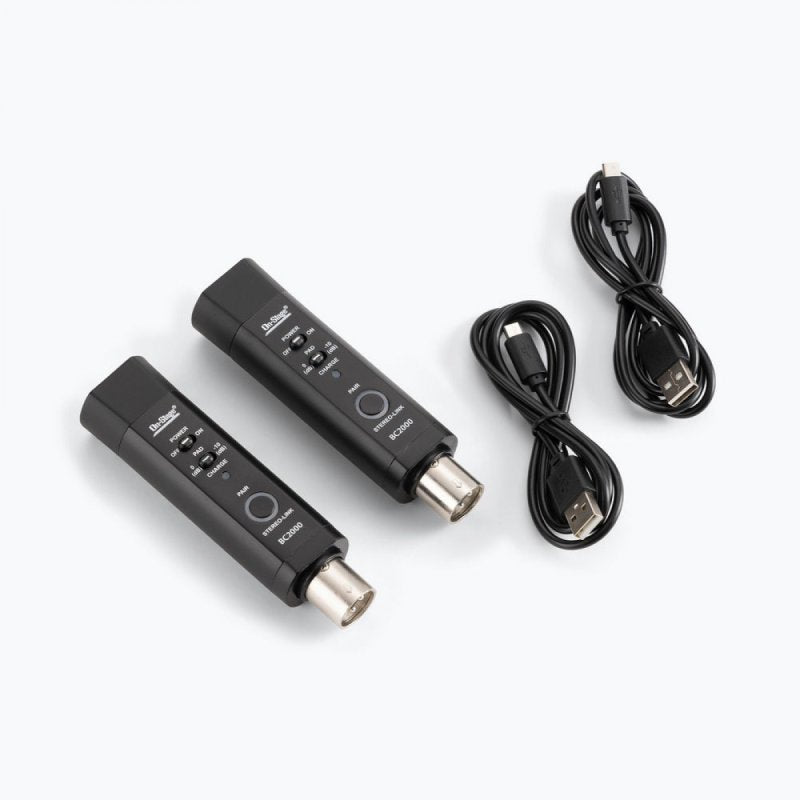 On-Stage BC2000V2, Stereo Bluetooth Converter, Wirelessly Connects a Bluetooth Audio Source to a Mixer or Powered, Powered by a Rechargeable battery-no Need for a Power Cable on Stage