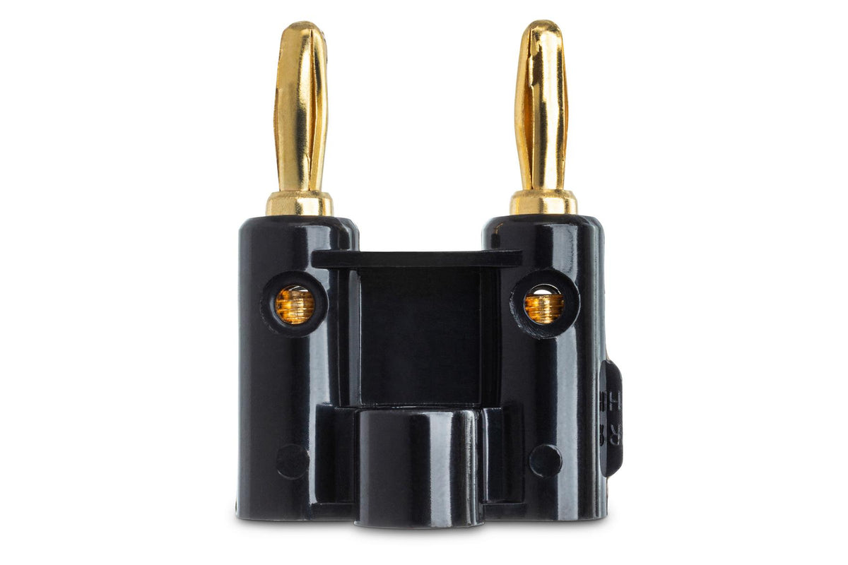 HOSA - Connector, Dual Banana, Black