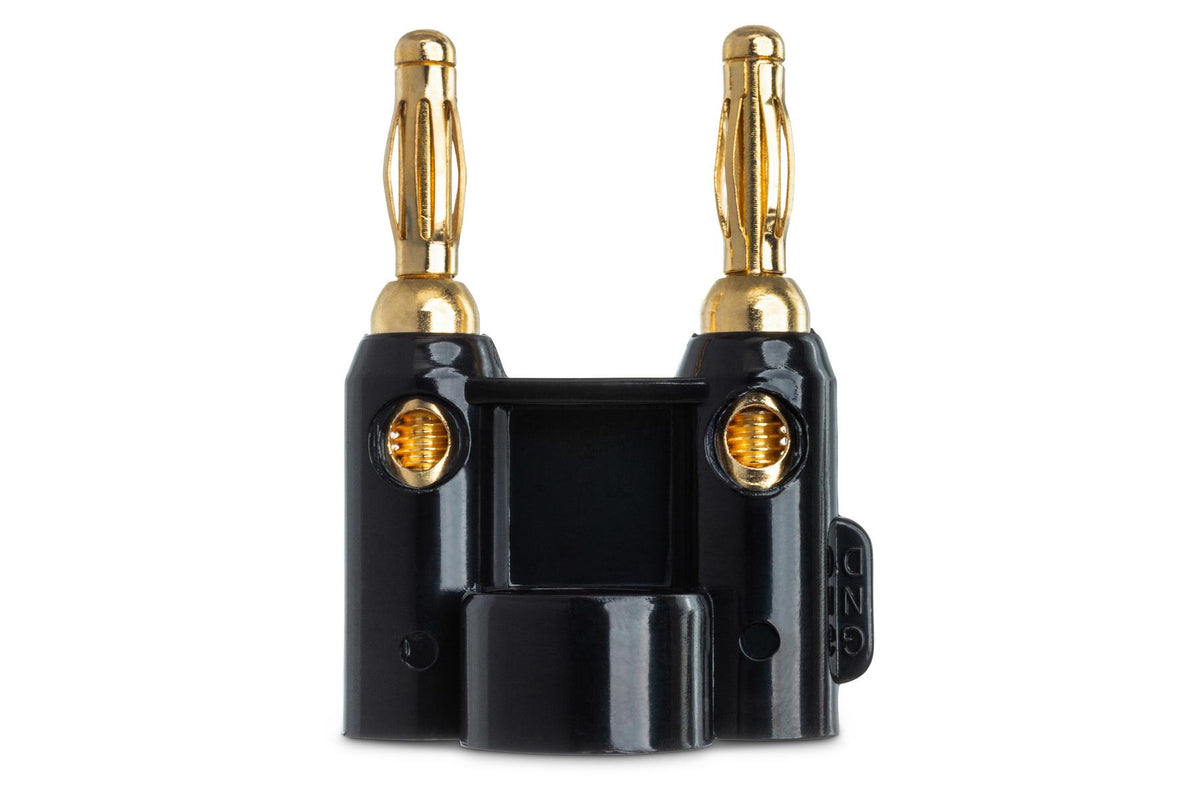 HOSA - Connector, Dual Banana, Black