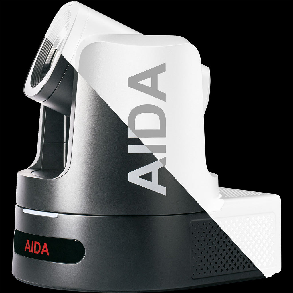 AIDA PTZ4K12G-FNDI-X30B, Broadcast/Conference 4K Full Bandwidth NDI® 12G & 3G-SDI/HDMI/USB/SRT/IP/NDI® HX/HX3, Auto-tracking, FreeD, Genlock, SFP+, XLR, SD recording, 30X Zoom PTZ Camera in Black