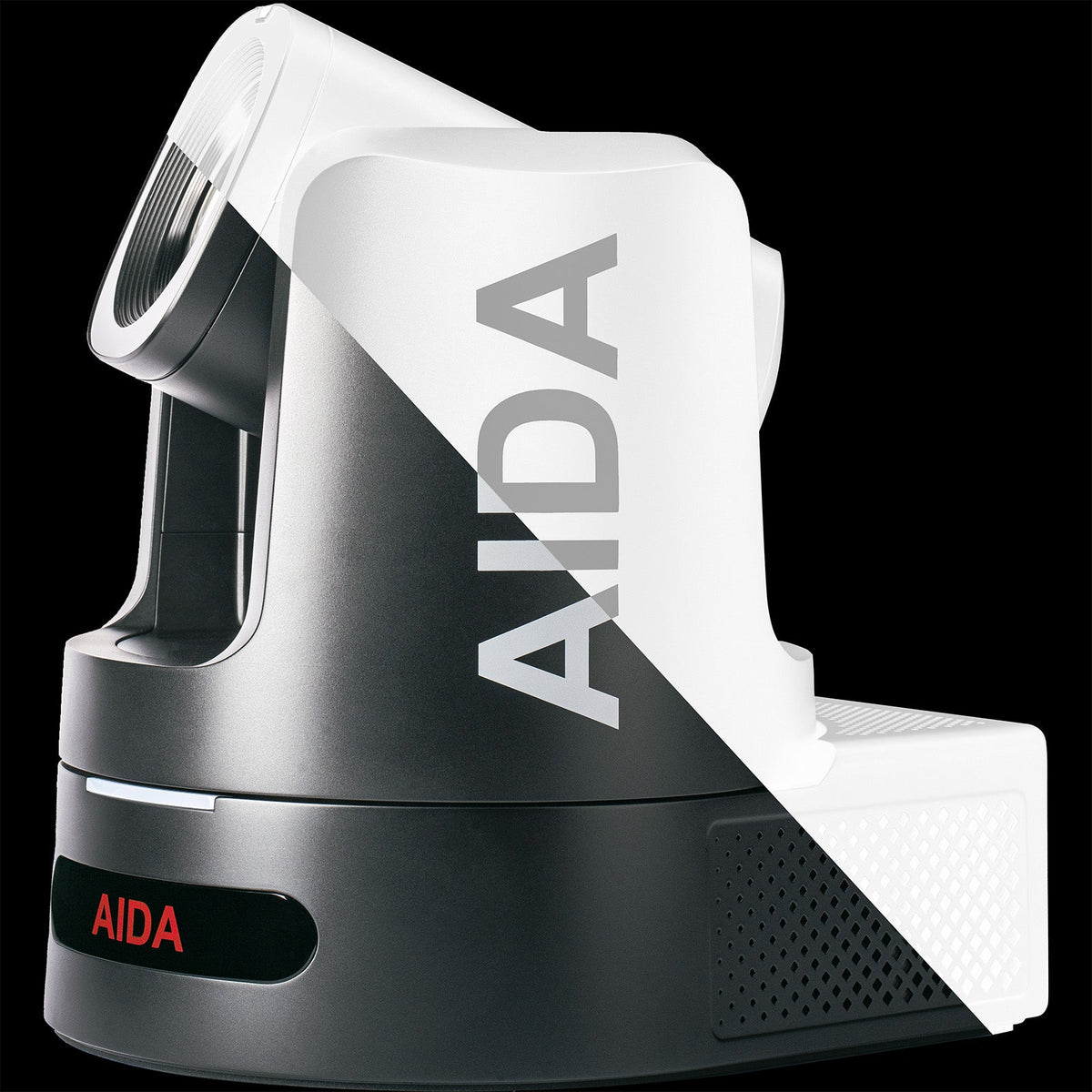 AIDA PTZ4K12G-FNDI-X30B, Broadcast/Conference 4K Full Bandwidth NDI® 12G & 3G-SDI/HDMI/USB/SRT/IP/NDI® HX/HX3, Auto-tracking, FreeD, Genlock, SFP+, XLR, SD recording, 30X Zoom PTZ Camera in Black