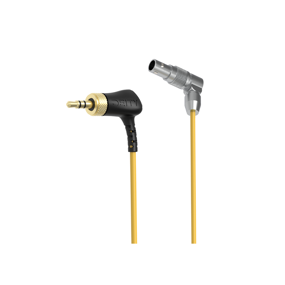 Deity C13 Locking 3.5mm to 5-Pin Right Angle Camera Timecode Cable