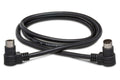 HOSA - CD Controller Cable, Right-angle 8-pin Mini-DIN to Same, 3 ft