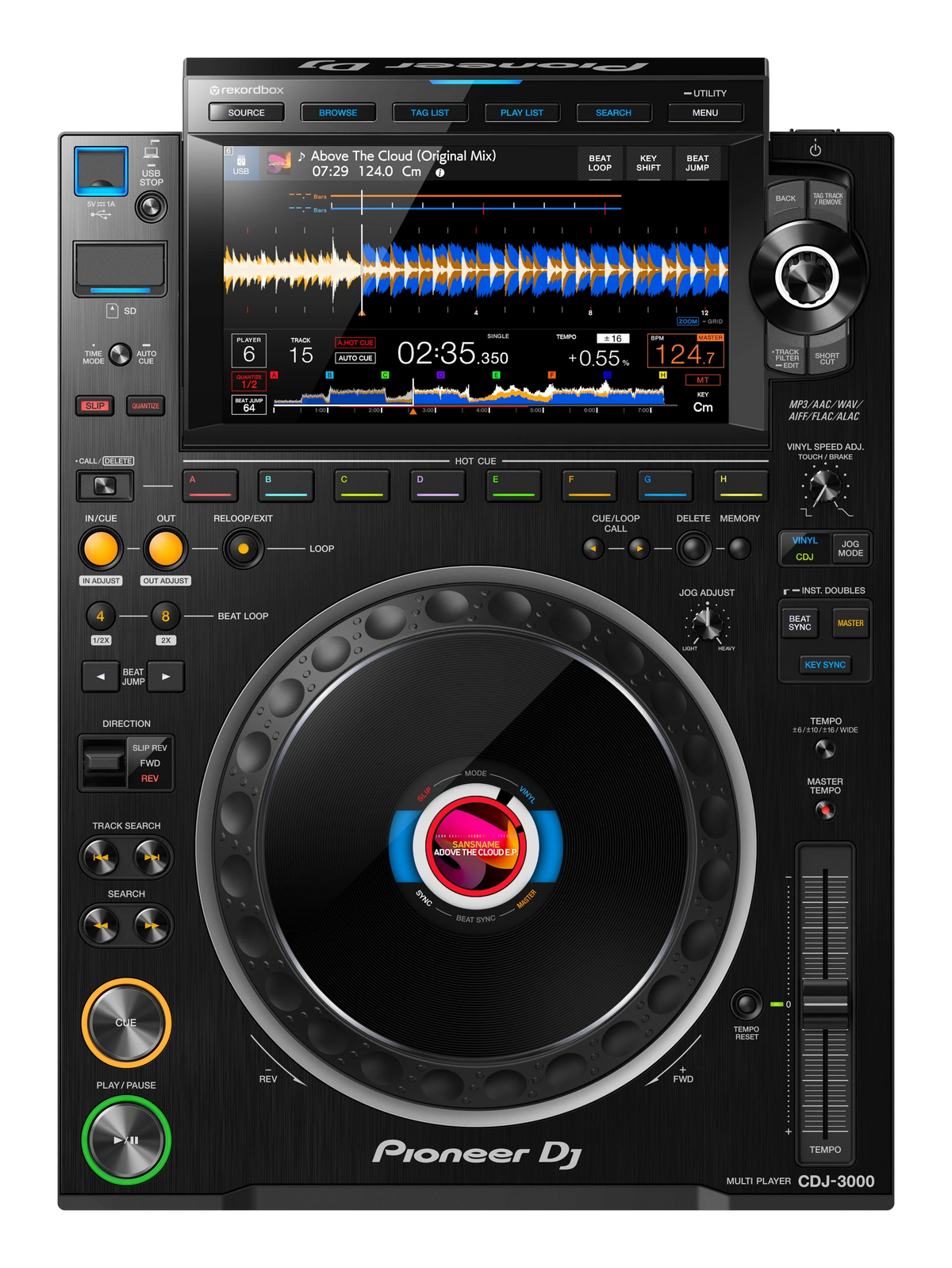 Pioneer DJ - AlphaTheta CDJ-3000, Professional DJ multi player
