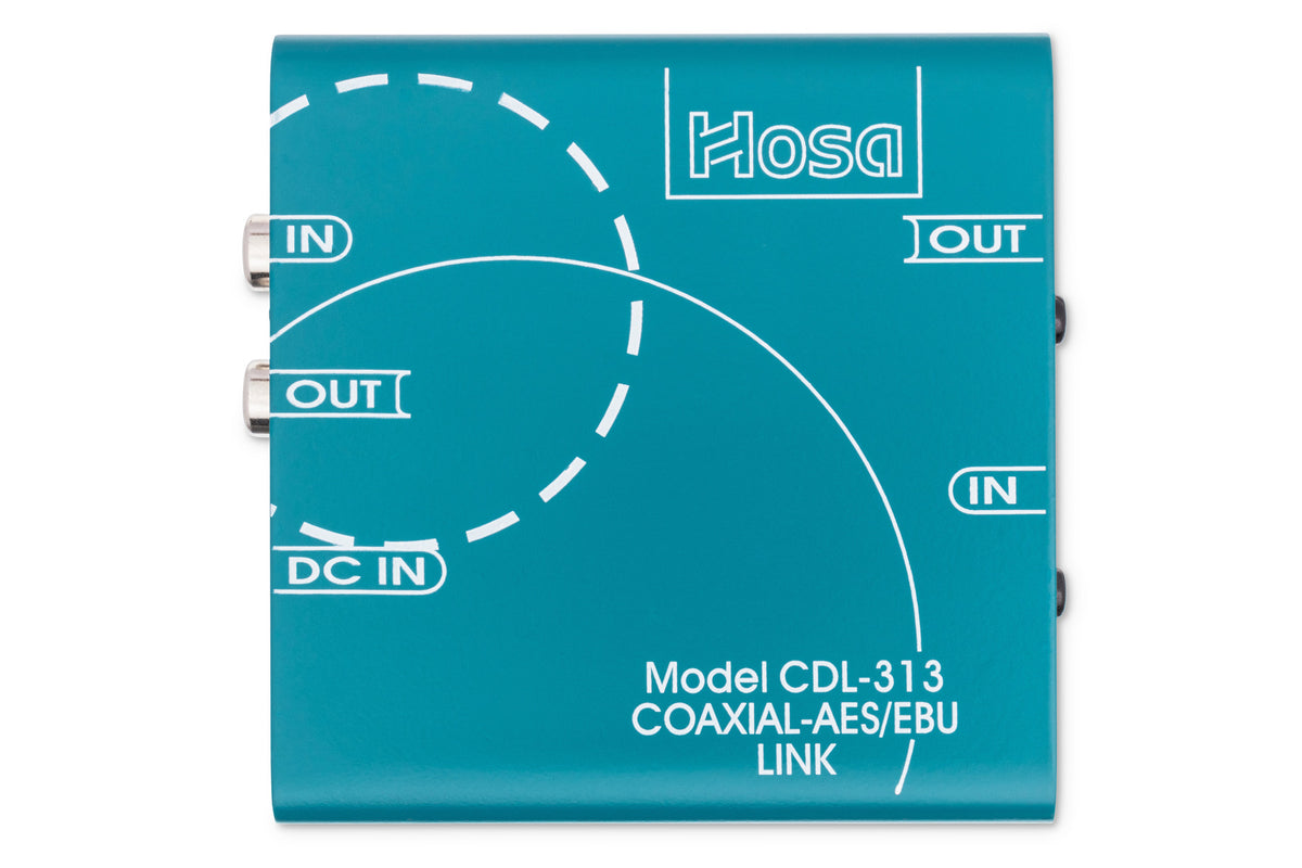 HOSA - Digital Audio Interface, S/PDIF Coax to AES/EBU