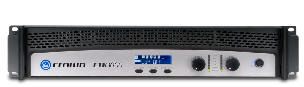 Crown CDi1000, Two-channel, 500W @ 4Ω, 70V/140V Power Amplifier