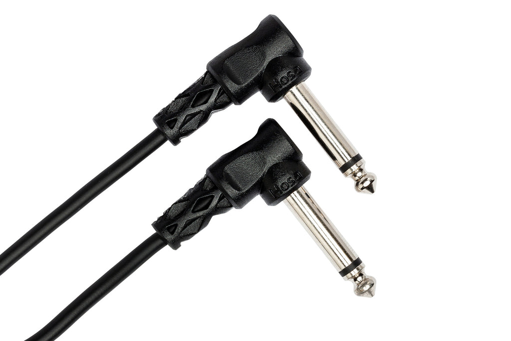 HOSA - Guitar Patch Cable, Molded Right-angle to Same, 6 in