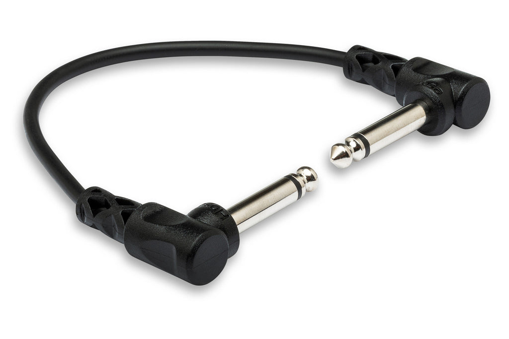 HOSA - Guitar Patch Cable, Molded Right-angle to Same, 6 in