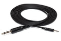 HOSA - Mono Interconnect, 3.5 mm TS to 1/4 in TS, 5 ft