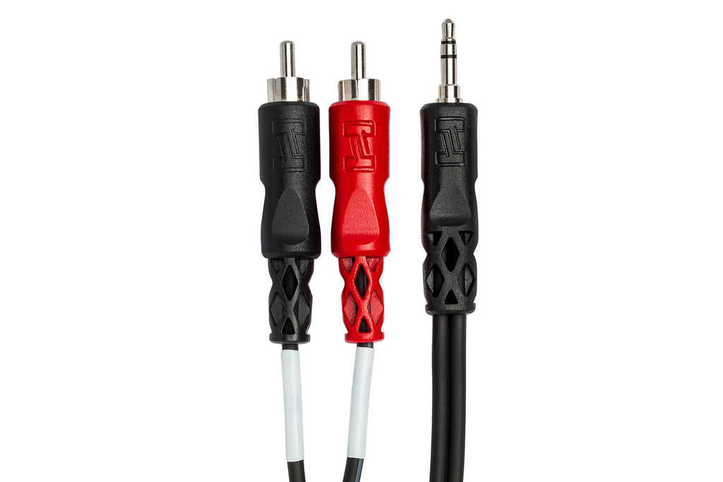 HOSA - Stereo Breakout, 3.5 mm TRS to Dual RCA, 10 ft