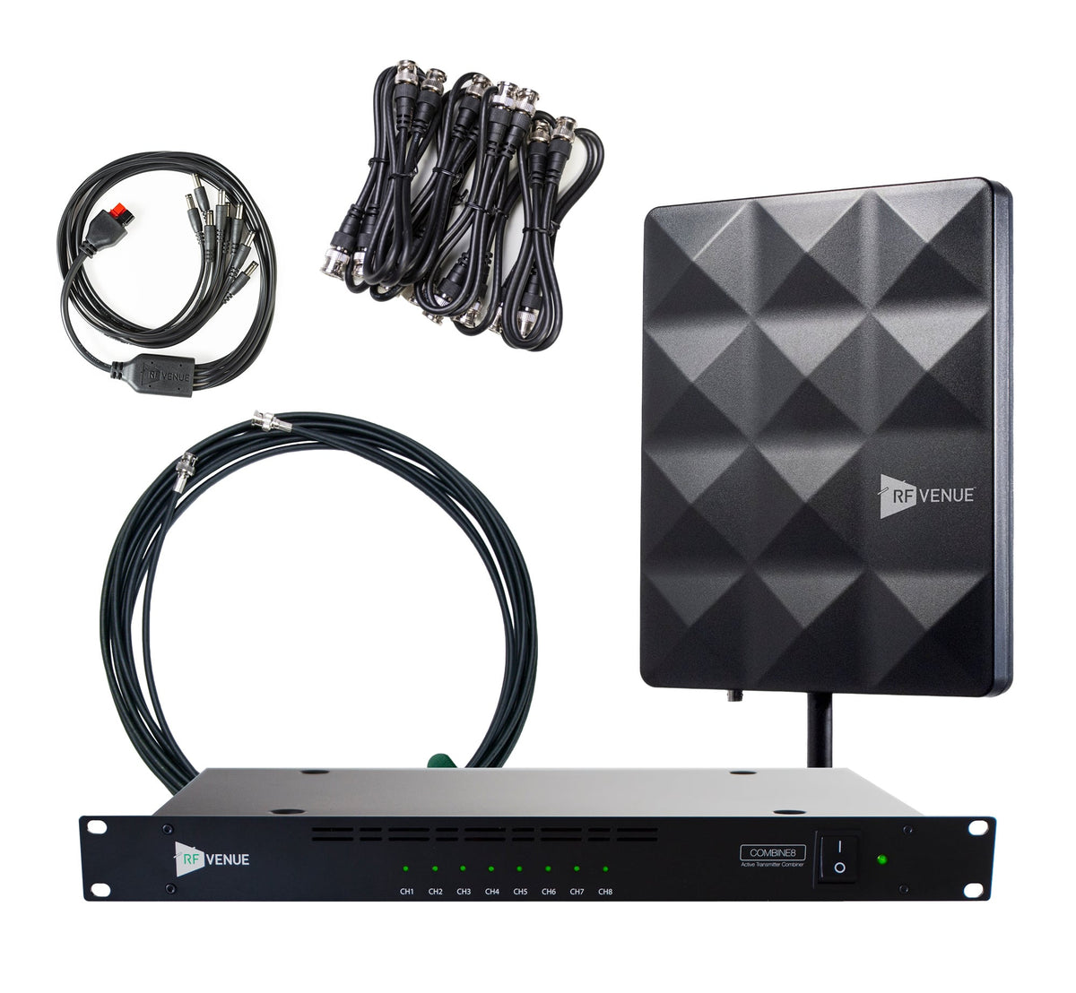 RF Venue 8 Channel IEM Upgrade Pack COMB8CP-STAGE, COMBINE8 In-Ear Monitor Combiner with CP Stage Antenna