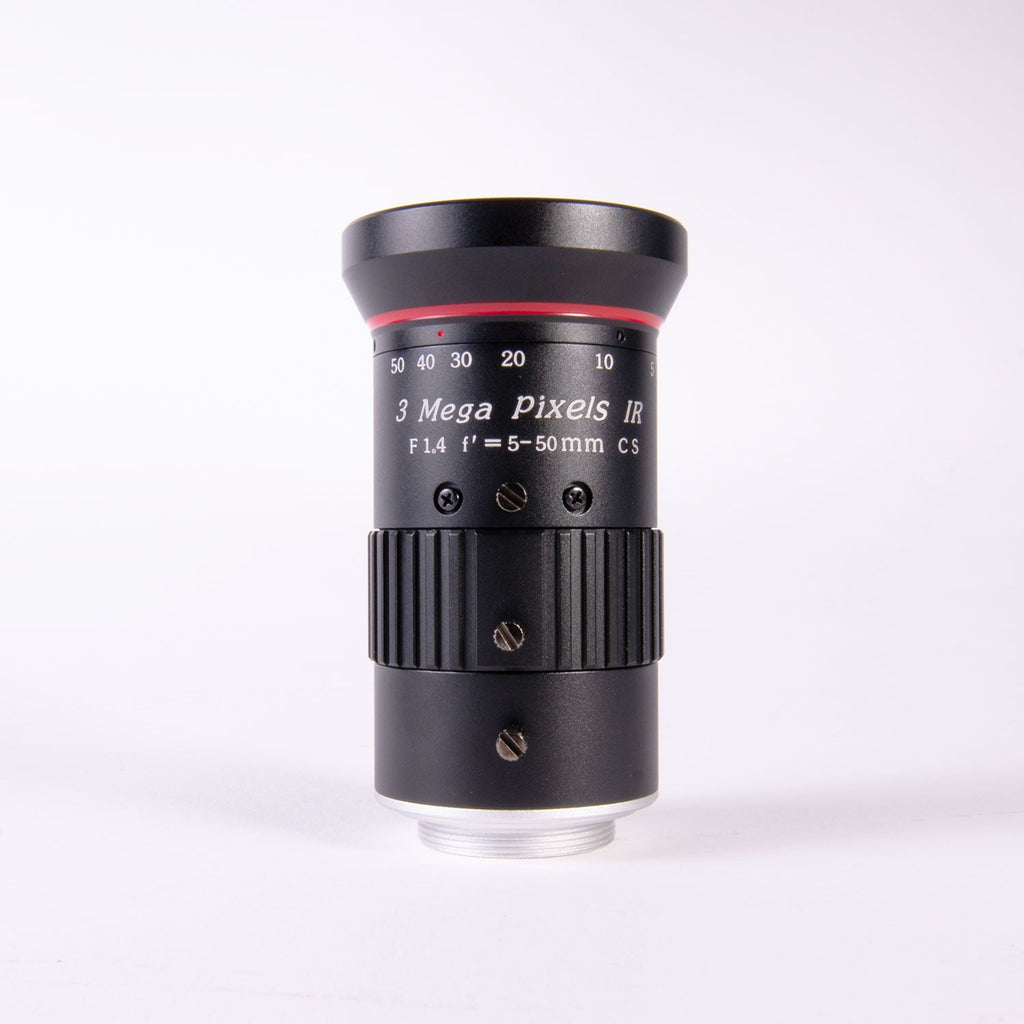 AIDA CS-0550V, HD Varifocal 5.0-50mm Manual Iris CS Mount Lens