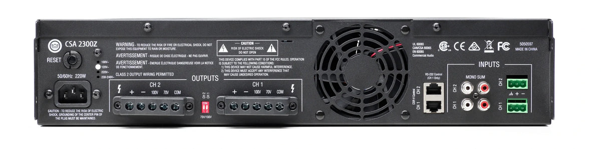 JBL CSA1300Z, Commercial Amplifier