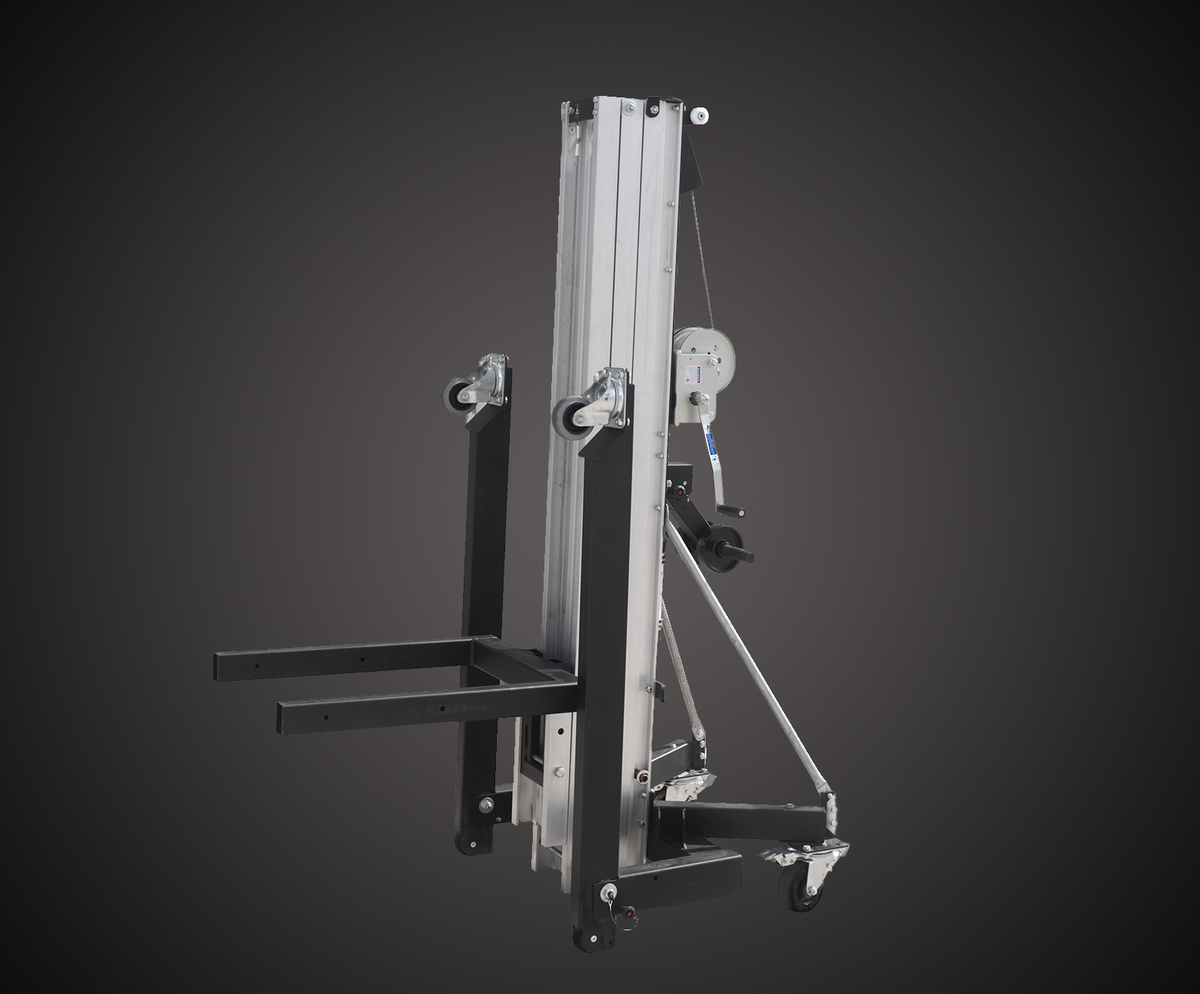Work Pro Lifters CT-640 Material Lift Crank Stand Lifting Tower, 800 lb Capacity, 16.4 ft Max Height