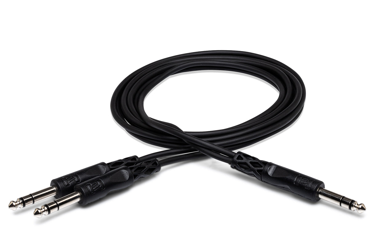 HOSA - Y Cable, 1/4 in TRS to Dual 1/4 in TRS, 5 ft