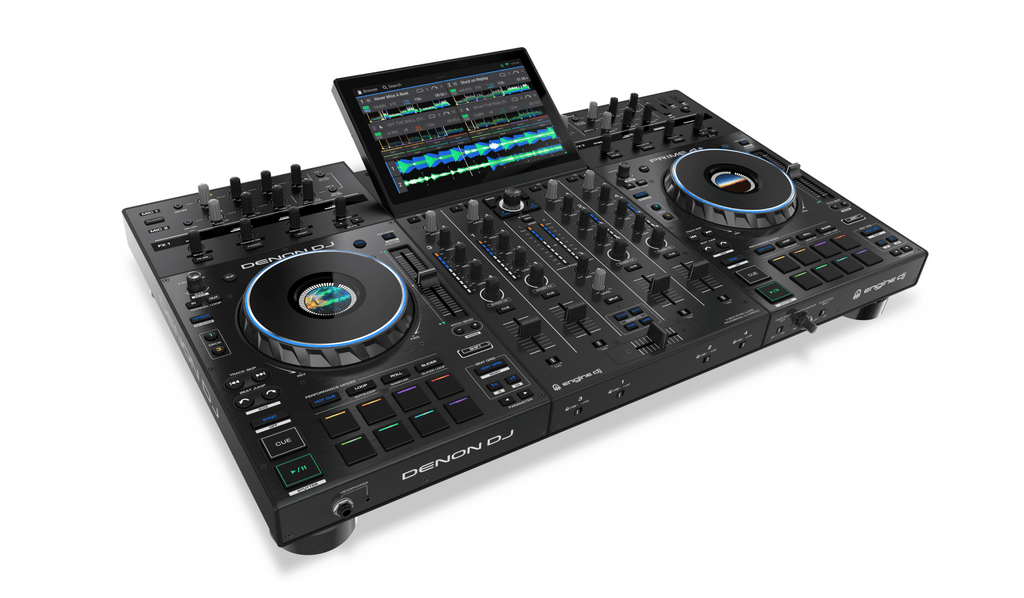 Denon DJ PRIME 4+, 4-Deck Standalone DJ System with 10.1-Inch Touchscreen, Wi-Fi Streaming and Engine DJ