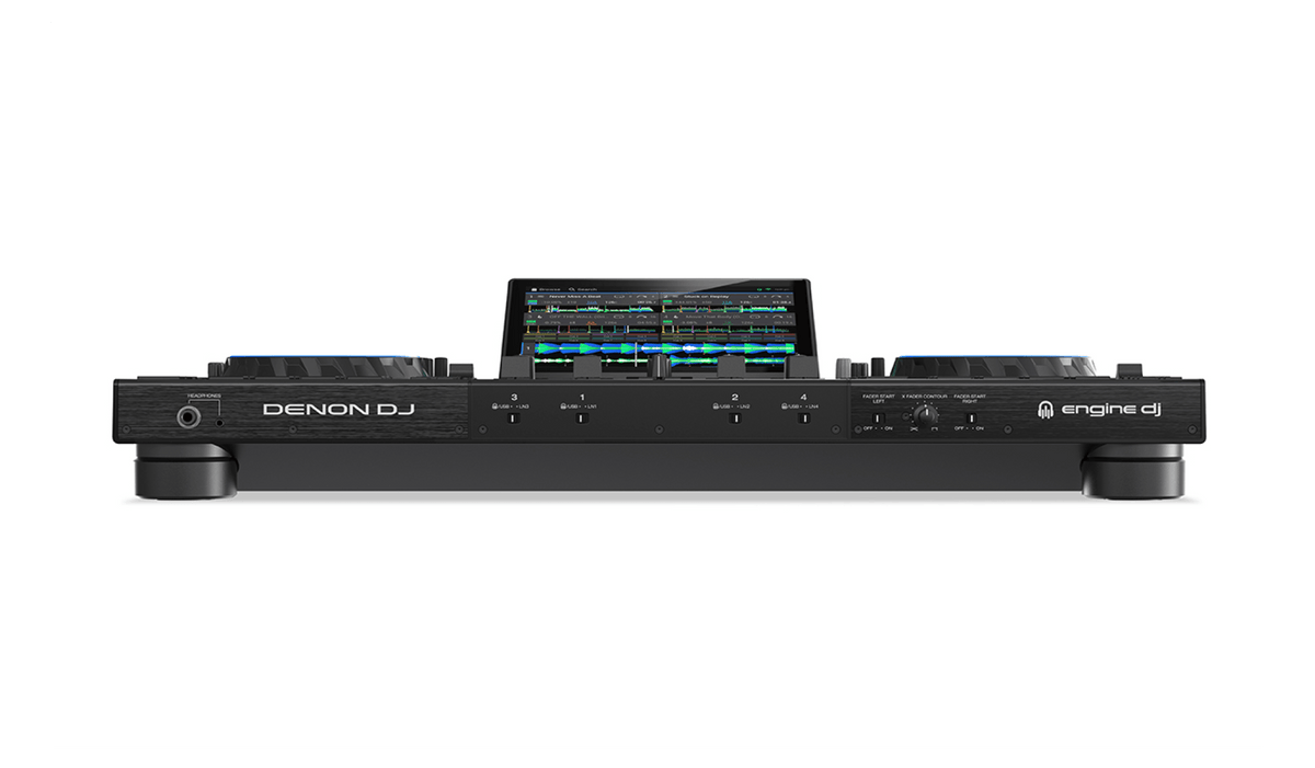 Denon DJ PRIME 4+, 4-Deck Standalone DJ System with 10.1-Inch Touchscreen, Wi-Fi Streaming and Engine DJ