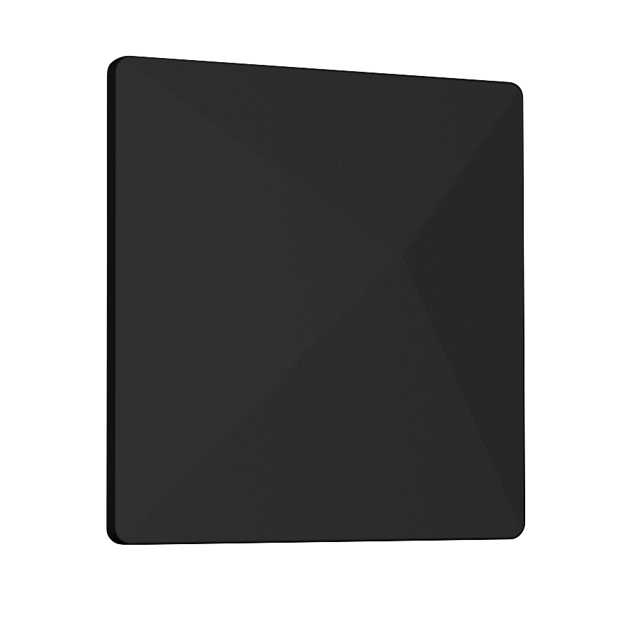 RF Venue Diversity Architectural Black D-ARCB, Slim Wall or Ceiling Diversity Antenna for Wireless Microphones, Black