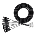 HOSA EDGE - EDGE Balanced Snake, DB25 to XLR3M, 2 m