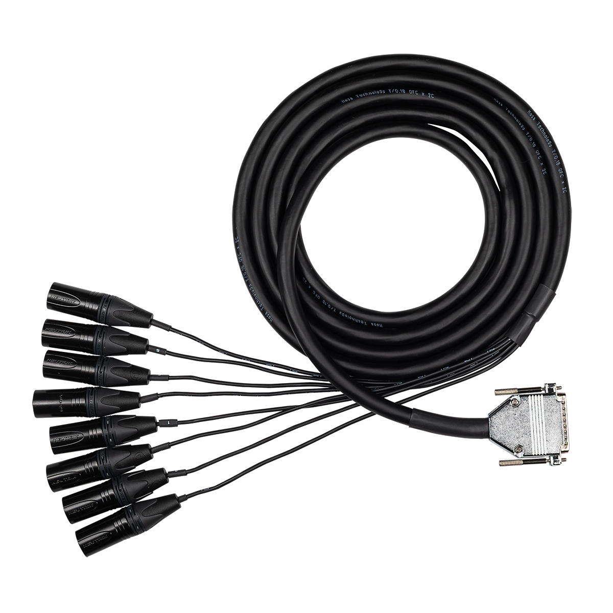 HOSA EDGE - EDGE Balanced Snake, DB25 to XLR3M, 2 m