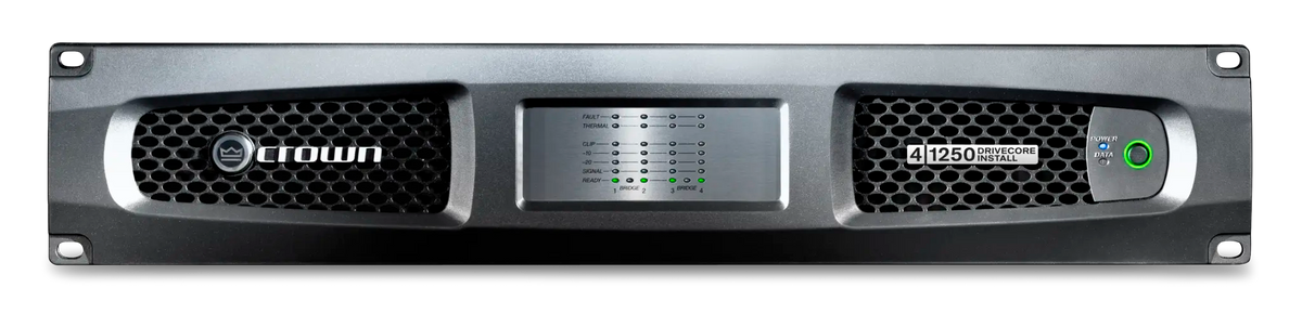 Crown DCI4X1250, Four-channel, 1250W @ 4Ω Analog Power Amplifier, 70V/100V