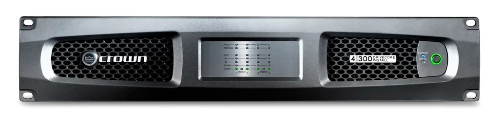 Crown DCI4X300, Four-channel, 300W @ 4Ω Analog Power Amplifier, 70V/100V