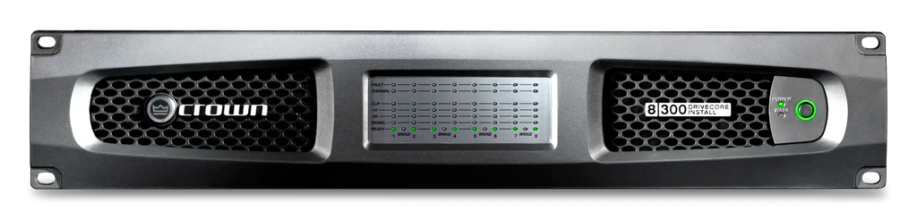 Crown DCI8X300, Eight-channel, 300W @ 4Ω Analog Power Amplifier, 70V/100V