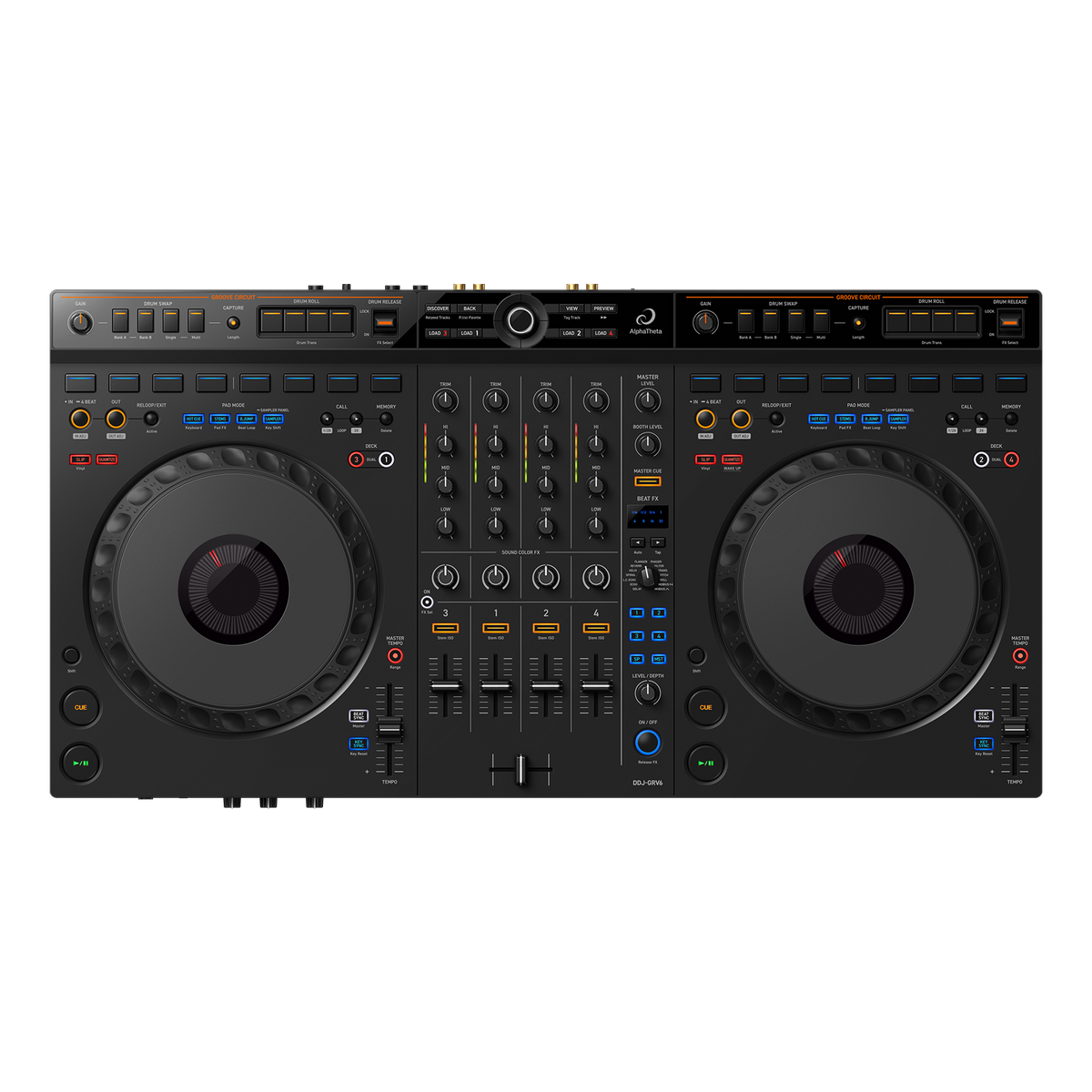 Pioneer DJ - AlphaTheta DDJ-GRV6, Professional DJ controller