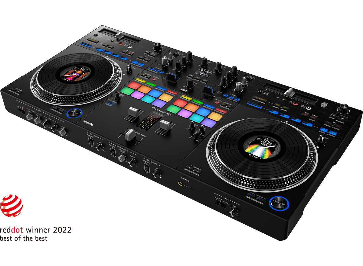 Pioneer DJ - AlphaTheta DDJ-REV7, Scratch-style 2-channel professional DJ controller for multiple DJ applications