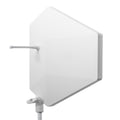 RF Venue Diversity Fin IPX White DFIN-IPXW, IP44 Weather Resistant Cross Polarized Diversity Antenna for Wireless Microphones, White