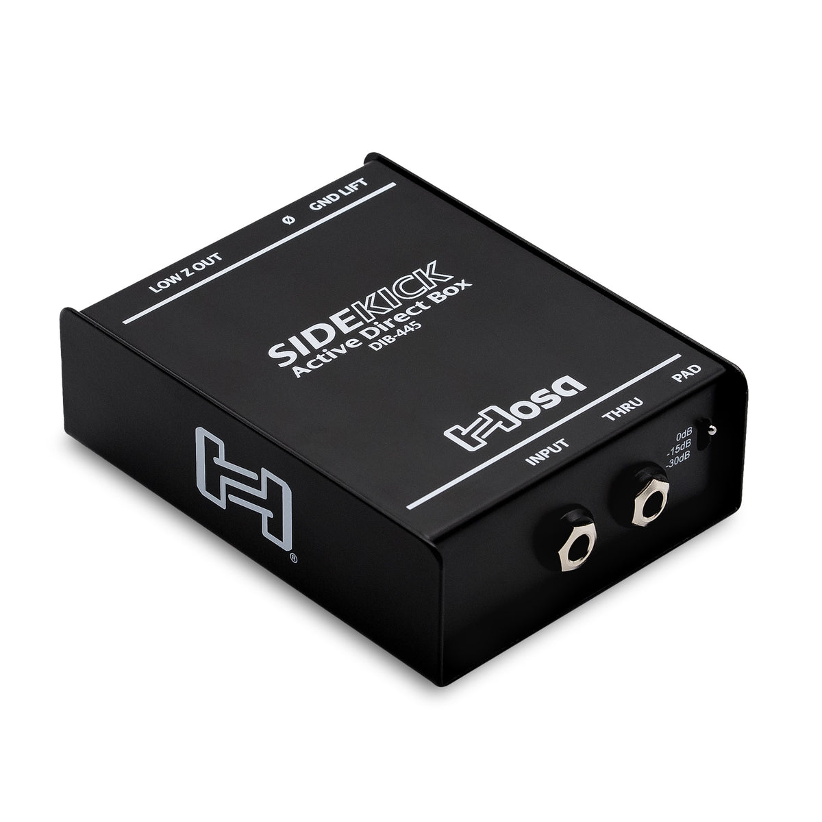 HOSA - Sidekick Active DI Box, 1/4 in TS to XLR3M