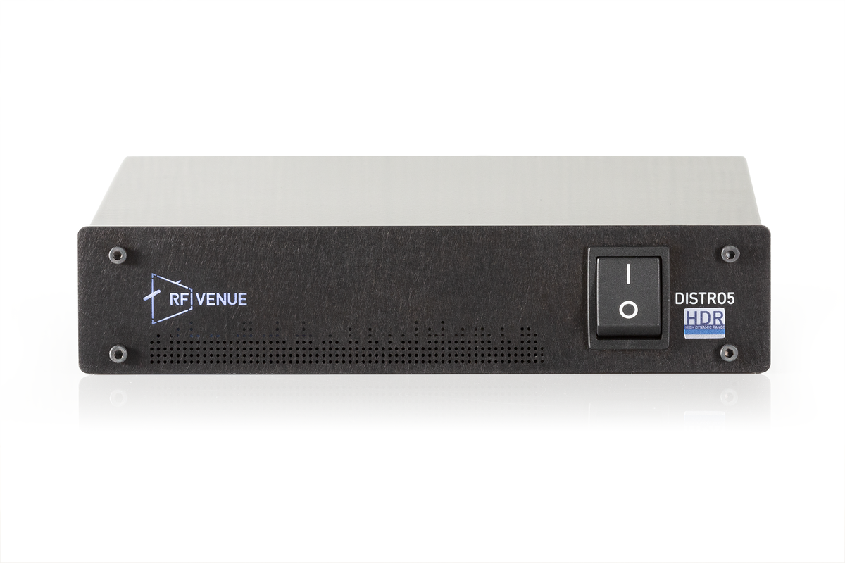 RF Venue DISTRO5 HDR DISTRO5HDR, 5 Channel Antenna Distribution System for Wireless Microphones