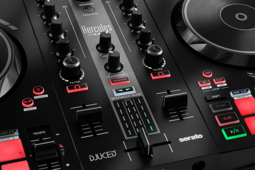 Hercules DJ DJControl Inpulse 300 MK2, 2-Deck DJ Controller for Serato DJ and DJUCED with Beatmatch Guide and Intelligent Music Assistant, Black