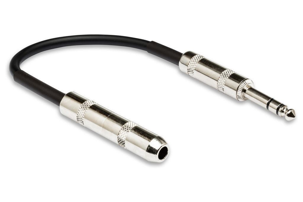 HOSA - Insert Direct-out Adapter, Serviceable 1/4 in TRS to 1/4 in TSF, 6 in