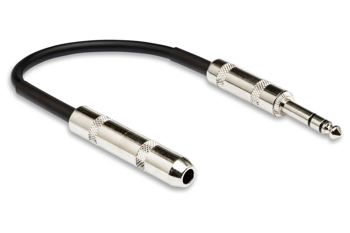 HOSA - Insert Direct-out Adapter, Serviceable 1/4 in TRS to 1/4 in TSF, 6 in