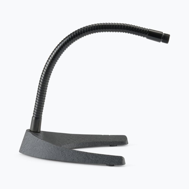 On-Stage DS6213, Gooseneck Desktop Mic Stand, 5.6"-6.75" Base Spread, Black