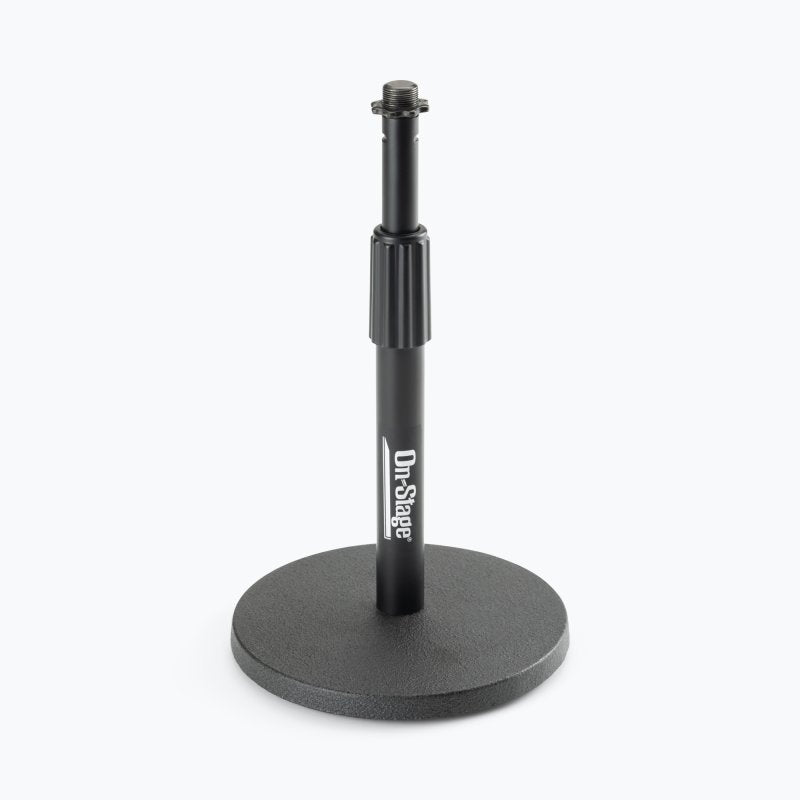 On-Stage DS7200B, Adjustable Desktop Mic Stand, Height 9"-13", Black