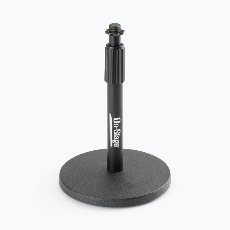 On-Stage DS7200B, Adjustable Desktop Mic Stand, Height 9"-13", Black