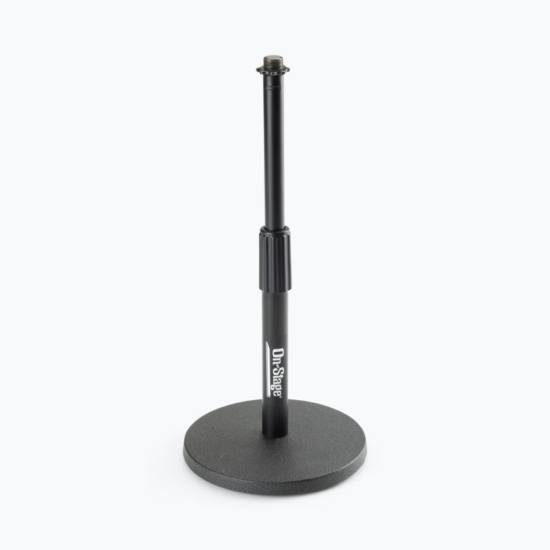 On-Stage DS7200B, Adjustable Desktop Mic Stand, Height 9"-13", Black